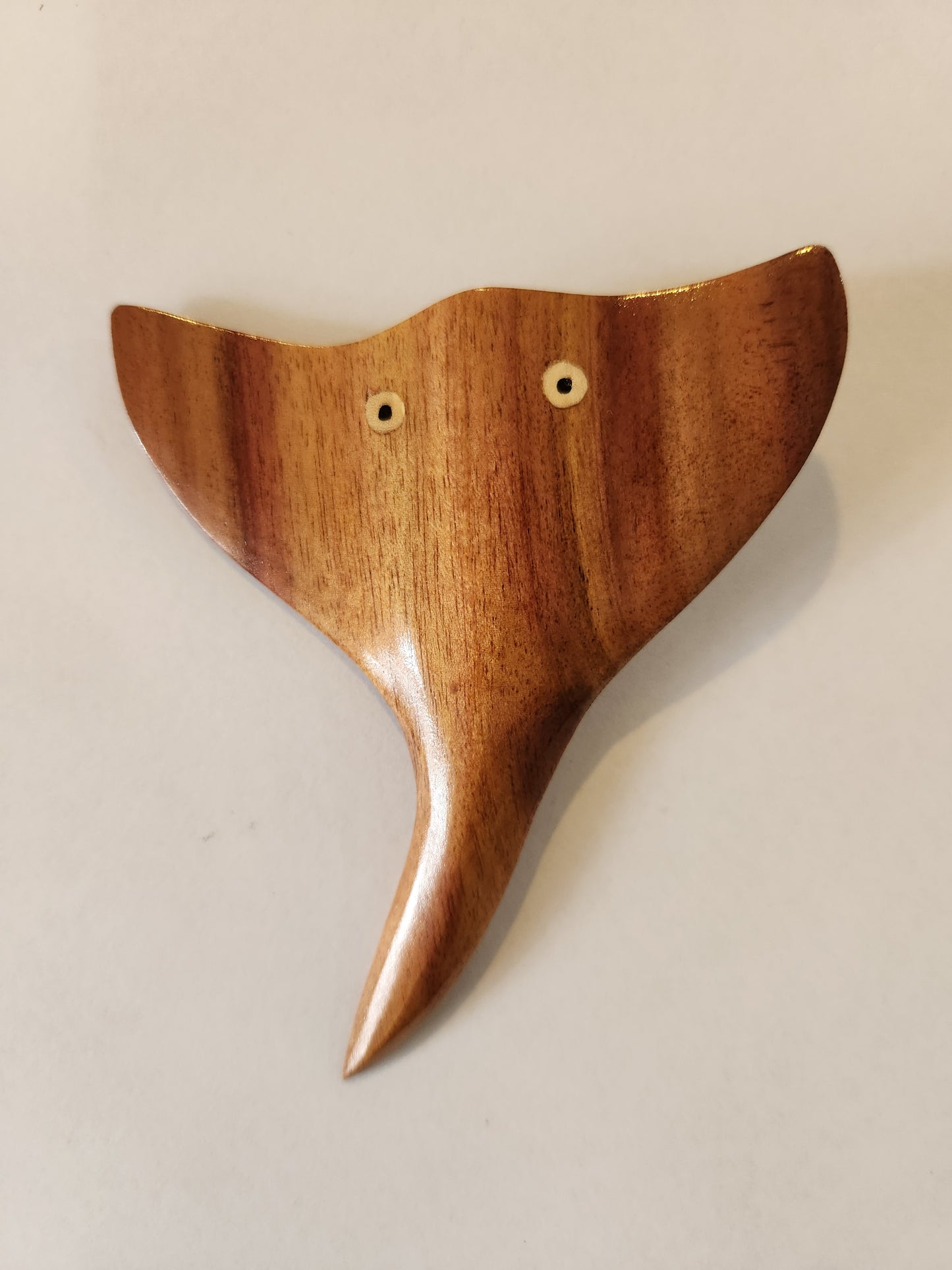Hand carved Little Stingray from local Miro or Hibiscus wood