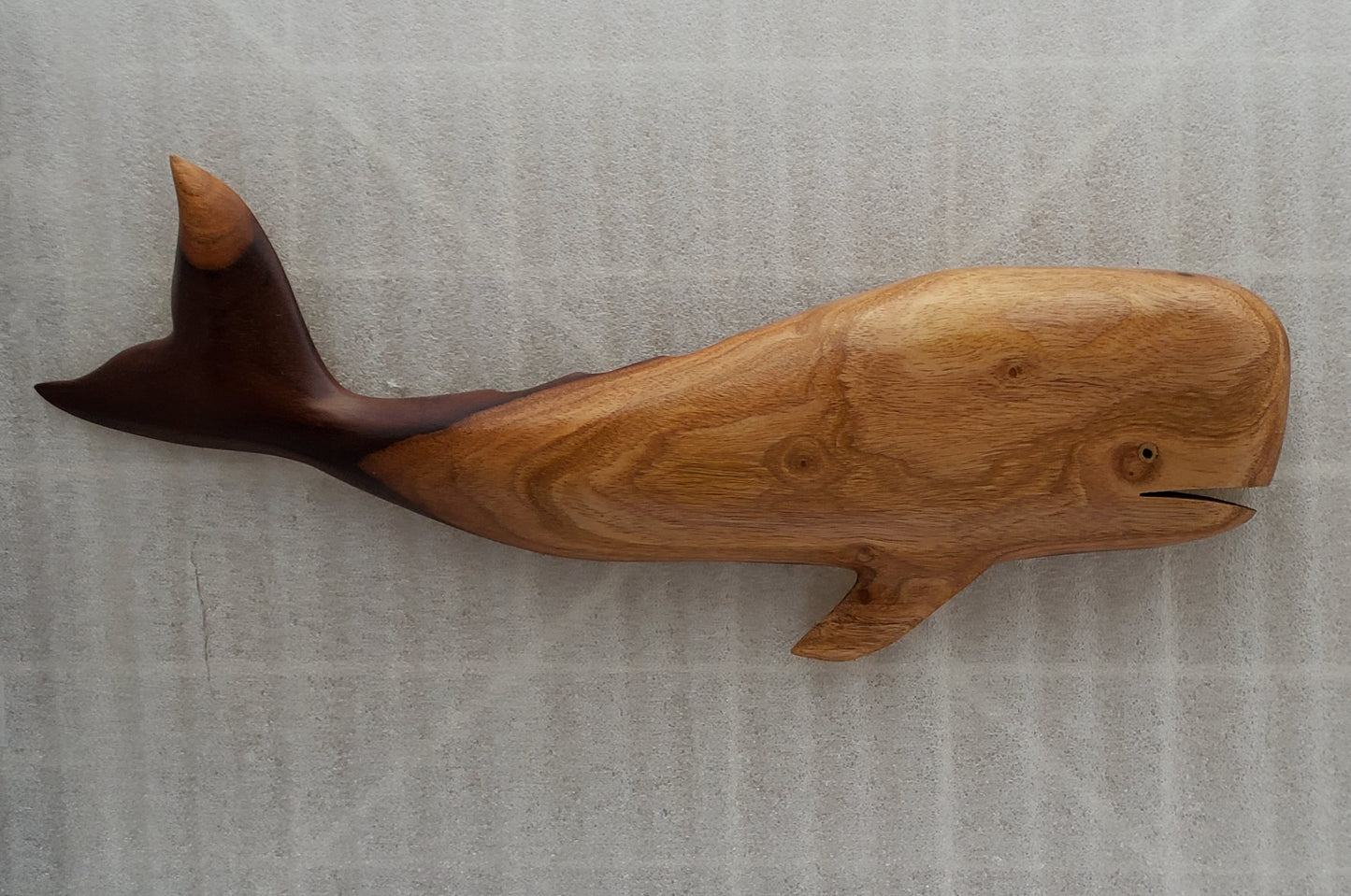 Humpback Whale Wall Hanging from Local Miro Wood - Large
