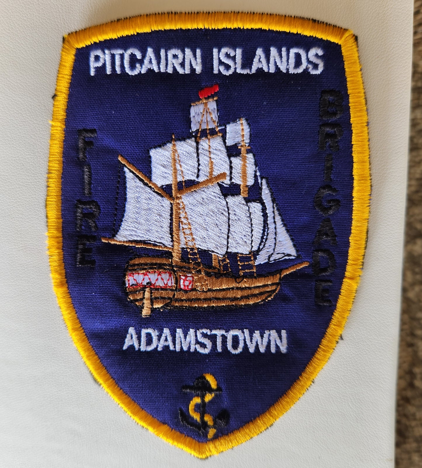 Pitcairn Islands Fire Brigade - Embroidered Shield Insignia