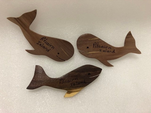 Sperm Whale Fridge Magnet from local Miro Wood