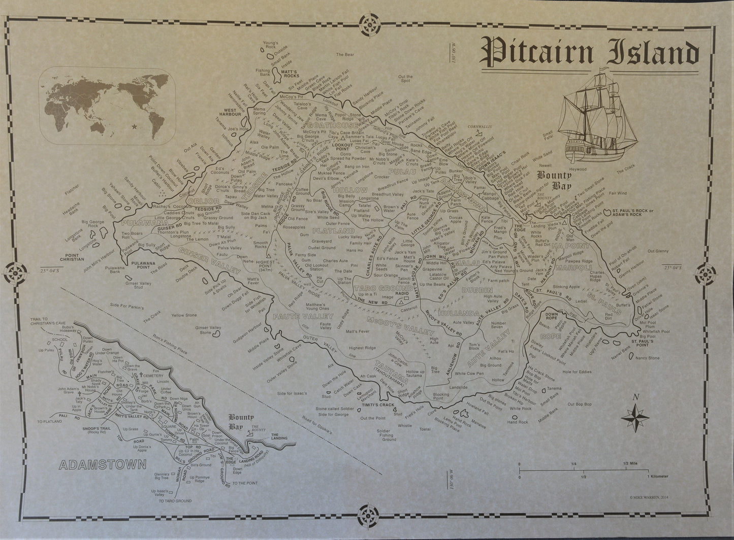 Sepia Map
