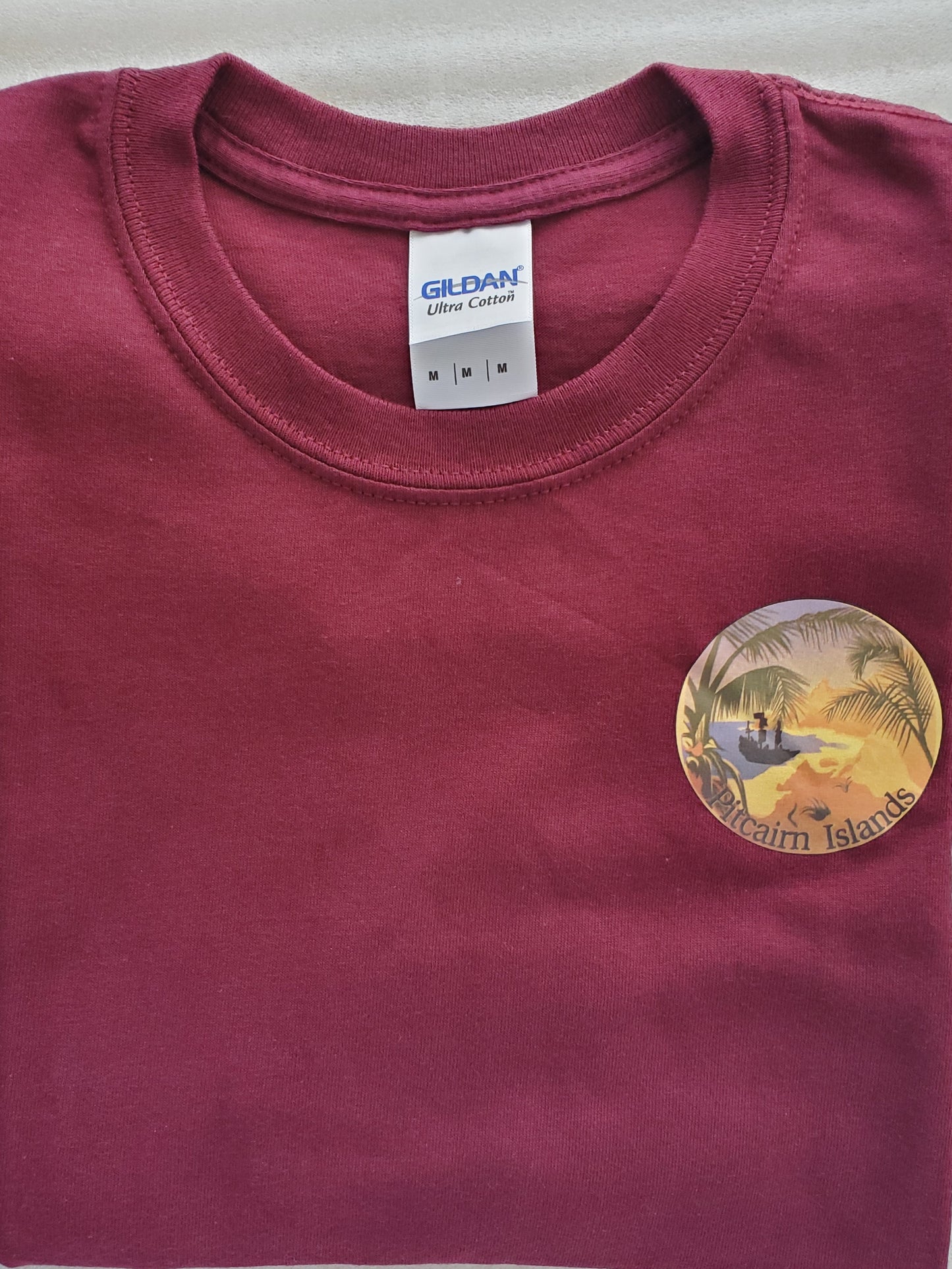 Pitcairn Island T Shirt - HMAV Bounty in Bounty Bay