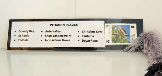 Bookmark - Pitcairn Place Names - with Pitcairn Stamp