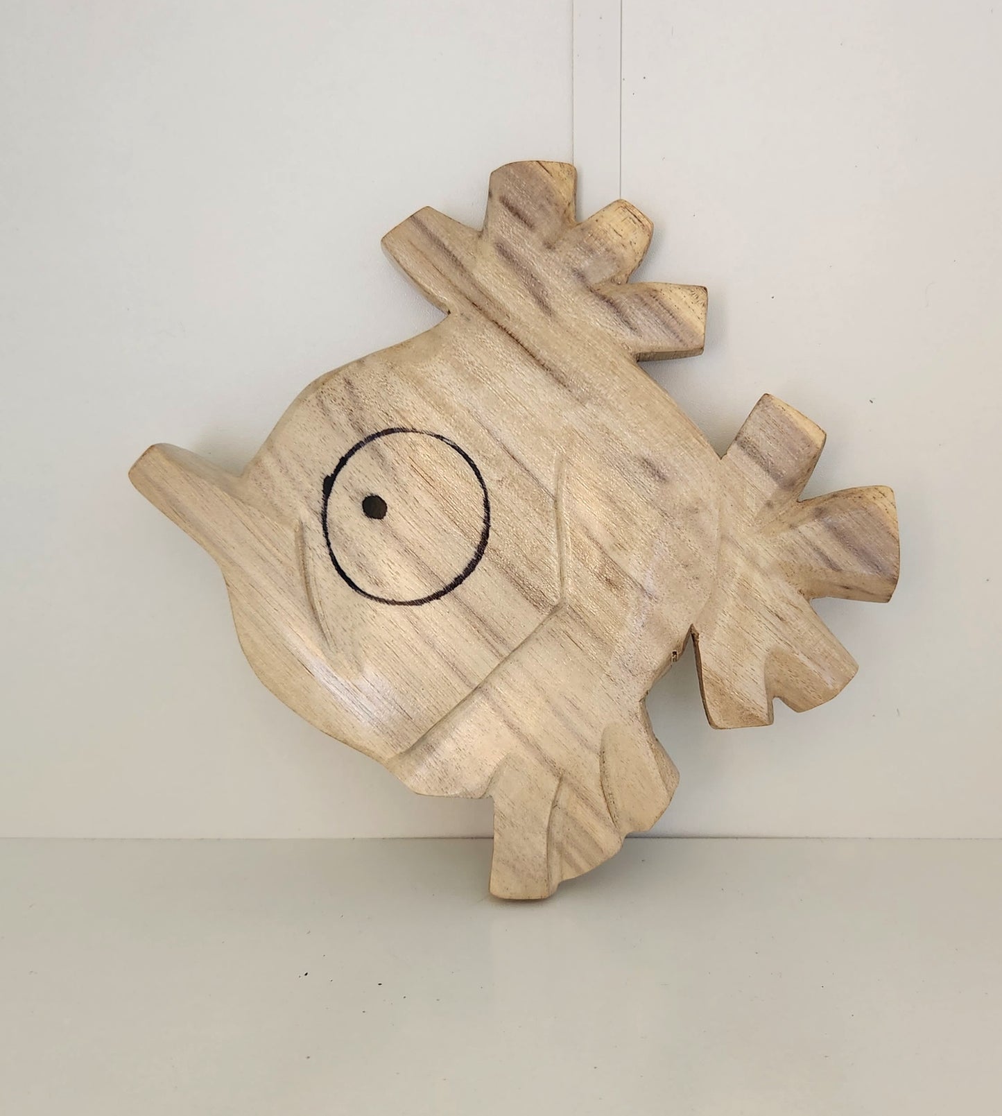 Hand Carved Ugly Bob Fish from local Burau wood