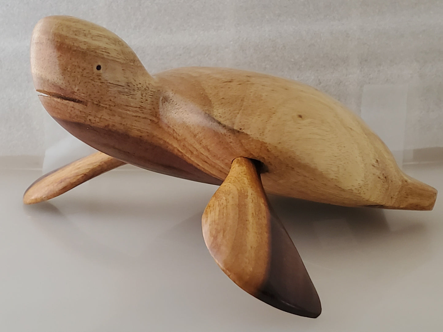 Hand carved Turtle from local Burau wood