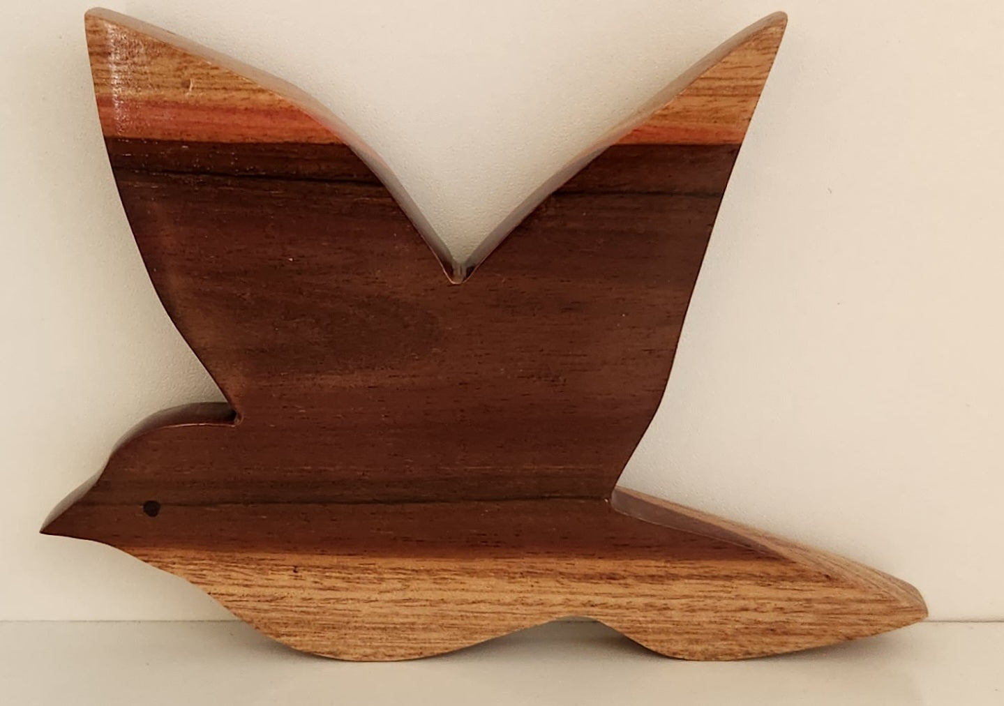 Hand Carved Fairy Tern Wall Hanging - from Local Burau or Miro wood