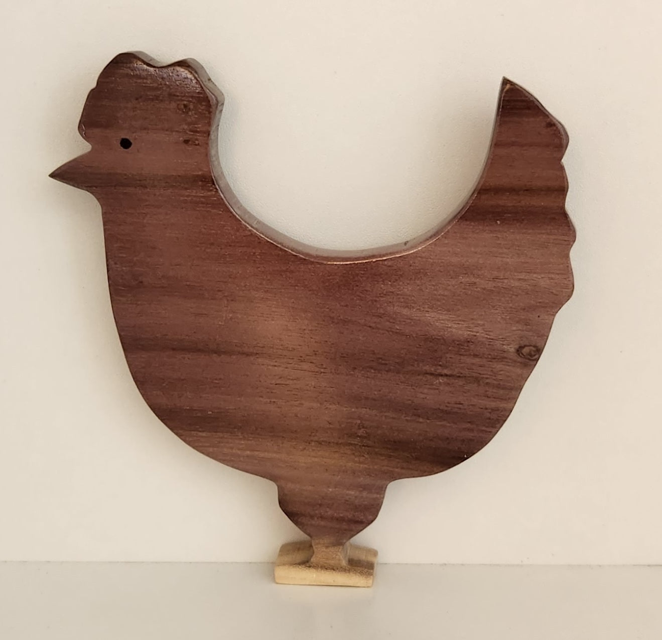 Hand Carved Chickie Chick Wall Hanging - in local Burau Wood