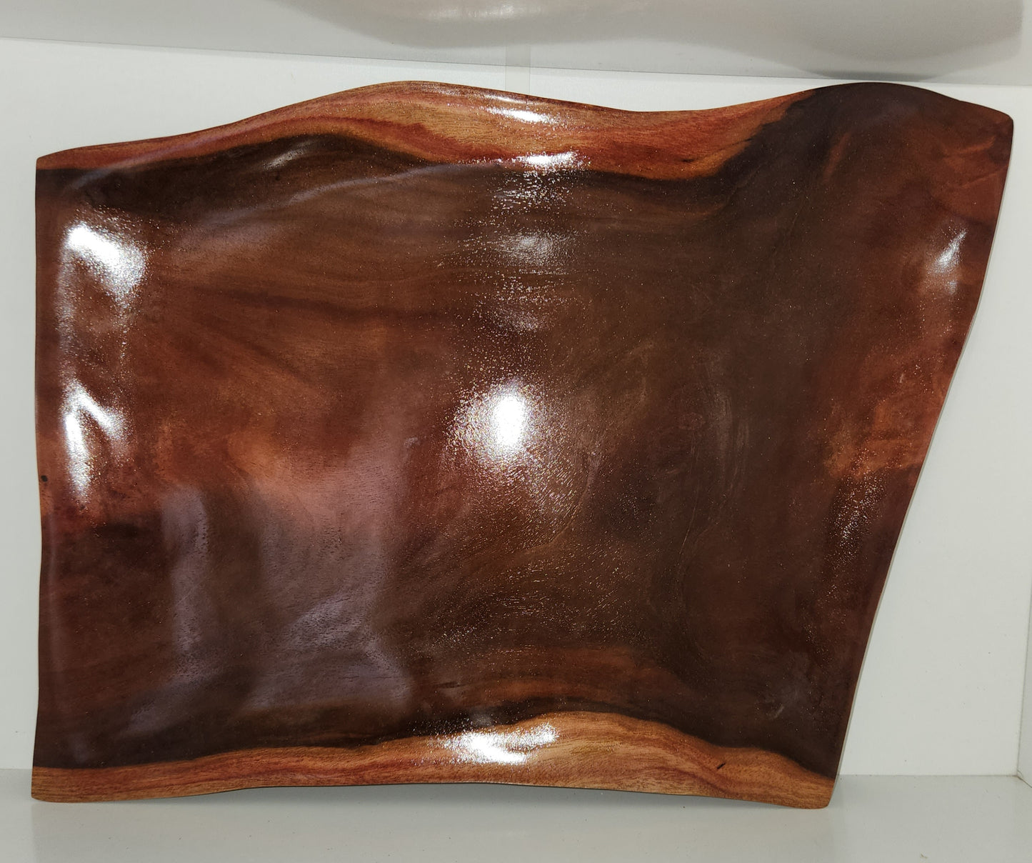Hand Carved Serving Platter from Local Miro wood - Extra Large