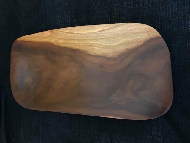 Hand Carved Wooden Serving Platter from Local Miro Wood -Large