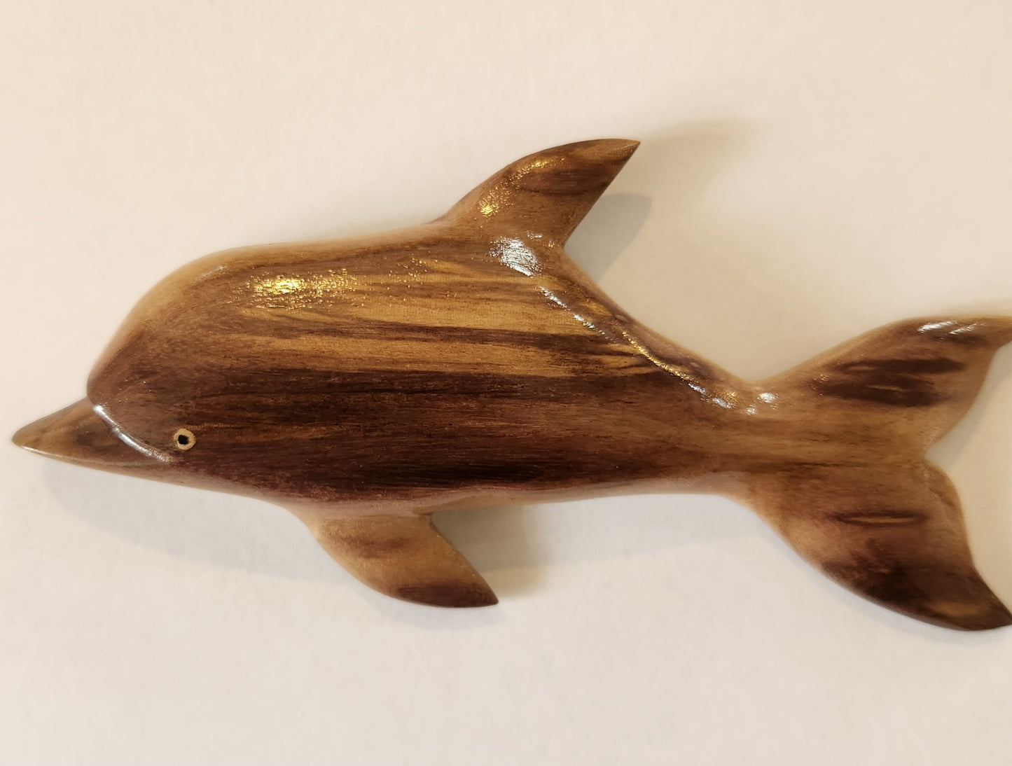 Hand Carved Dolphin Wall Hanging - from local Miro or Hibiscus