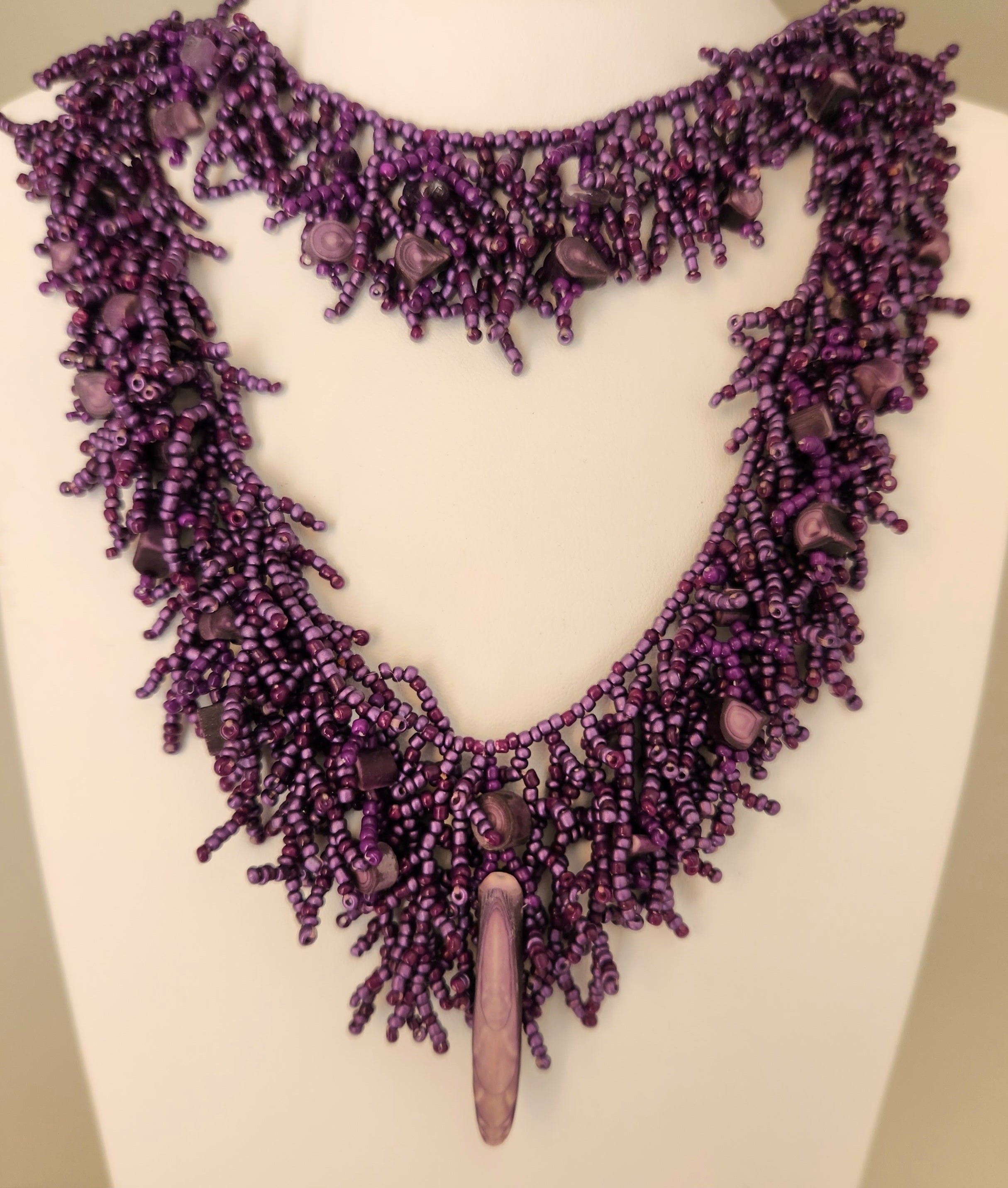 Purple deals coral necklace