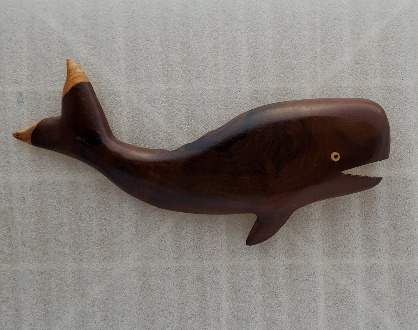 Humpback Whale Wall Hanging from local Miro wood - Small