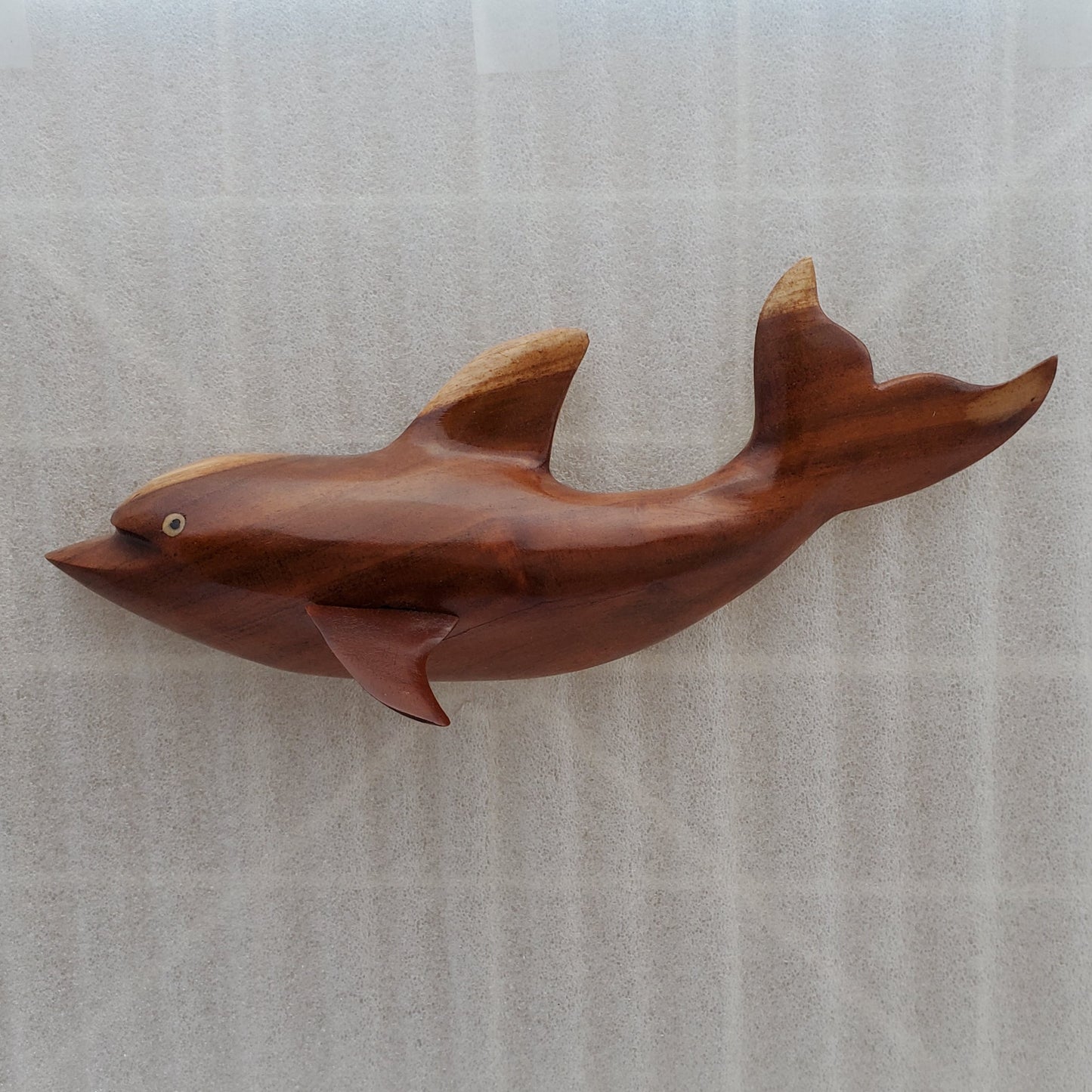 Hand Carved Dolphin Wall Hanging in Local Miro - Medium