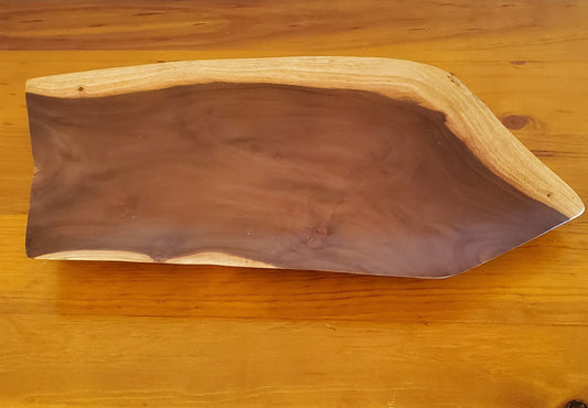 Fuente para servir hecha a mano de madera local de Miro - Grande