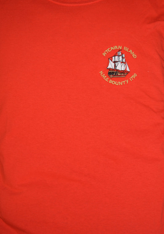 Camiseta de las islas Pitcairn con motivo de recompensa HMAV