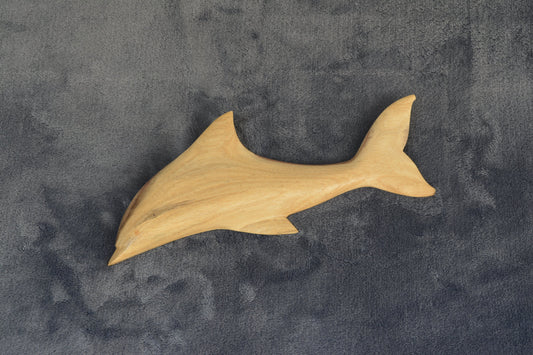 Hand carved dolphin