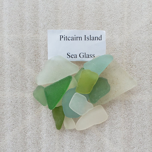 Pitcairn Island Sea Glass - Samlet fra Down Rope