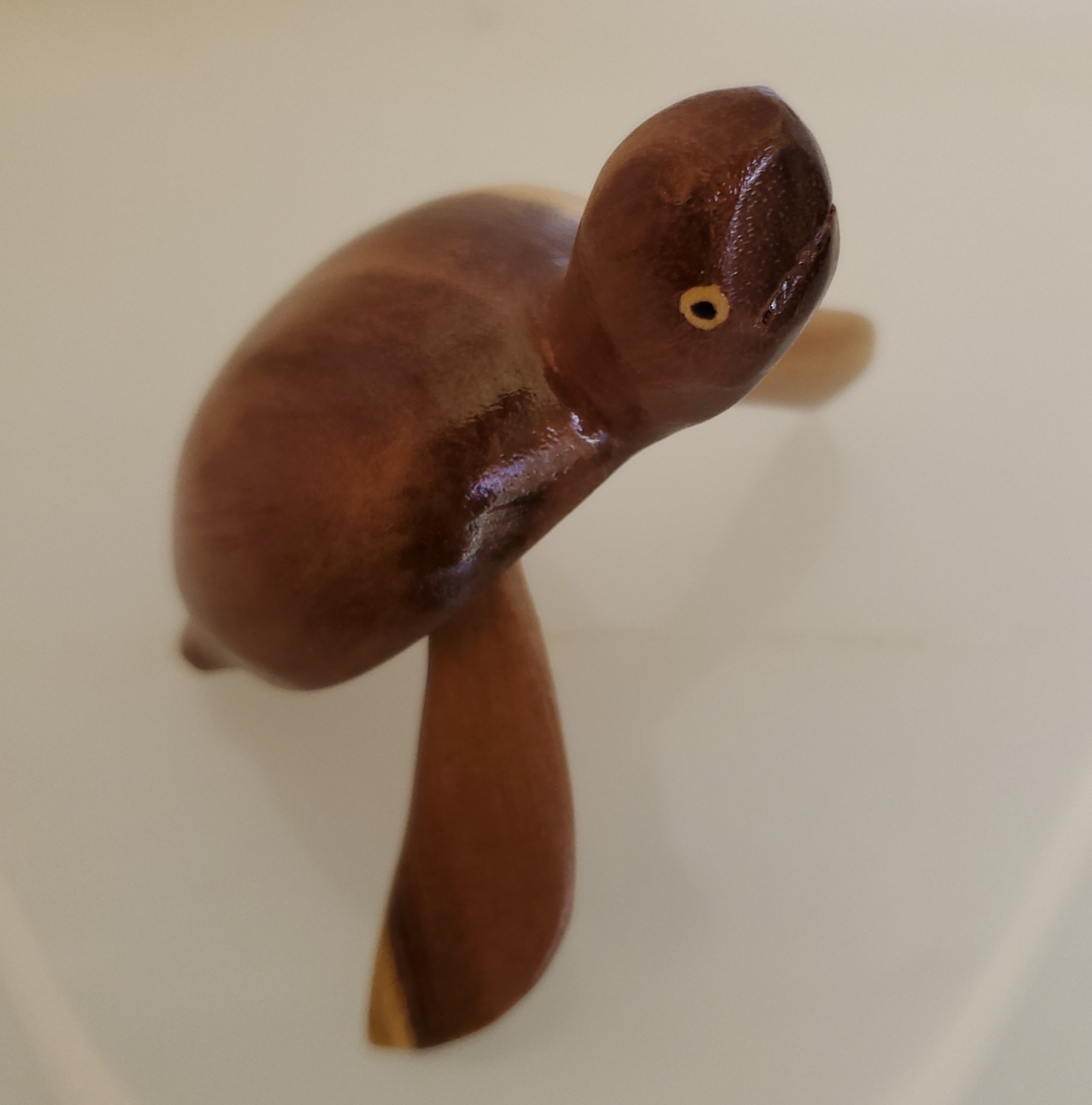 Hand Carved Baby Turtle from either local Miro or Burau woods