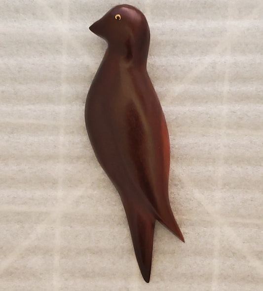 Hand Carved Standing Dove Wall Hanging - from local Miro wood