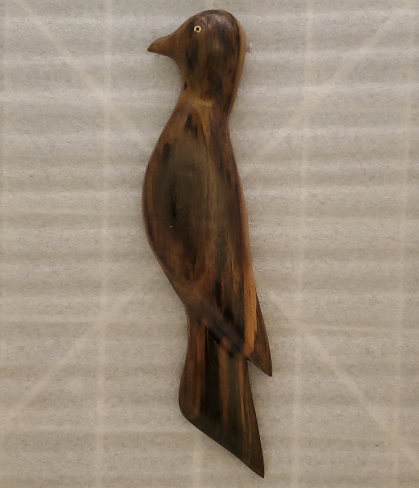 Hand Carved Standing Dove Wall Hanging - from Local Miro wood  - 2 to choose from