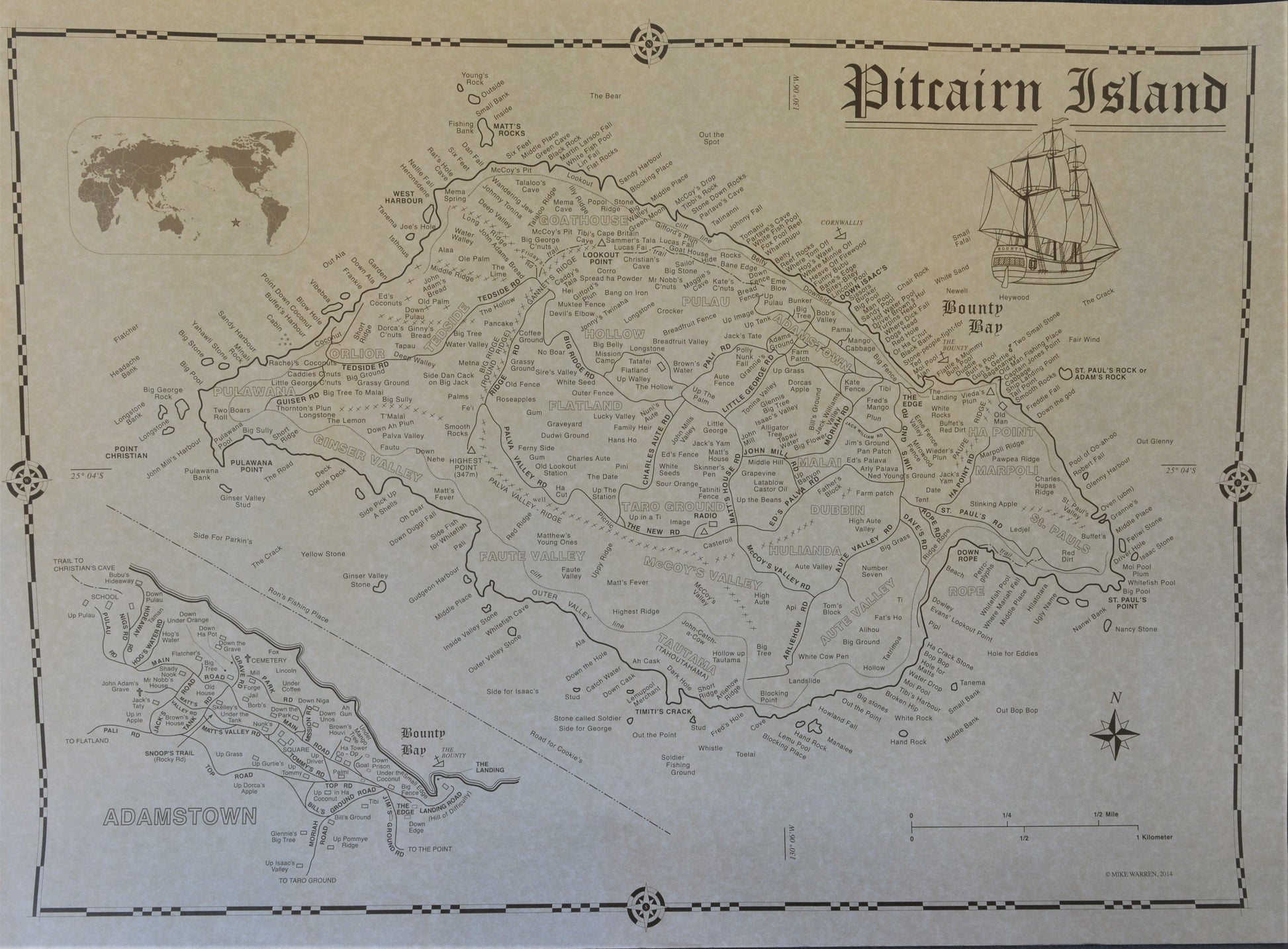 Sepia Map