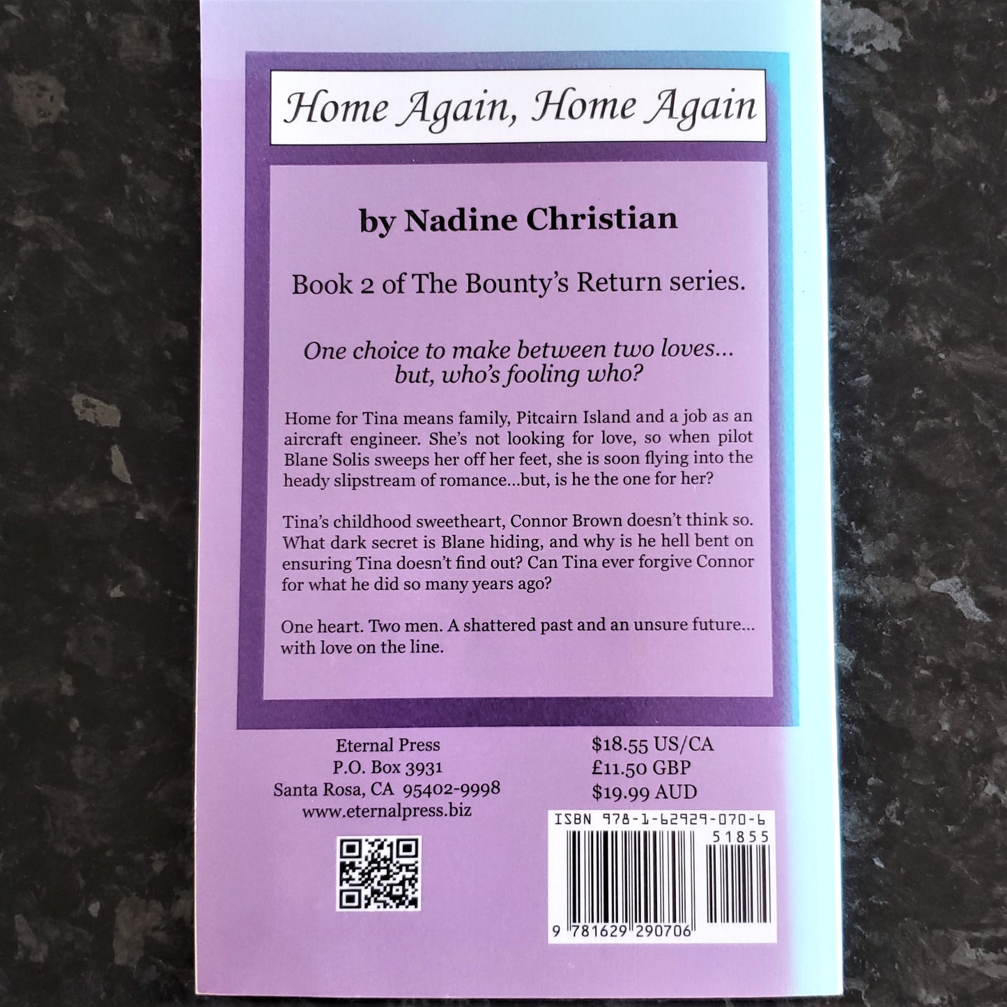 Home Again, Home Again - Libro 2 de la serie Bounty's Retreat - Firmado por la autora Nadine Christian (ahora Faulkner)