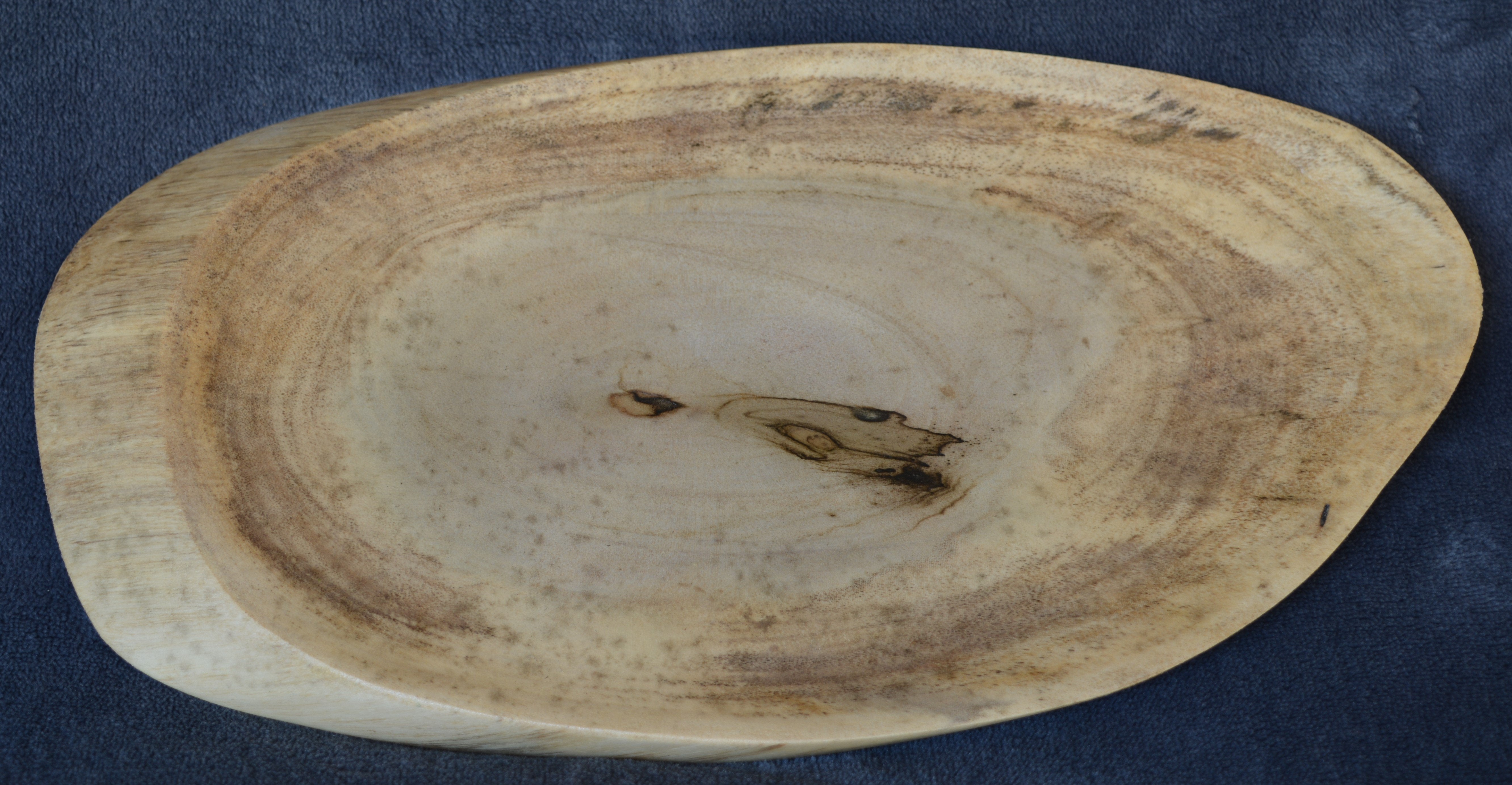 Hand carved wooden platter