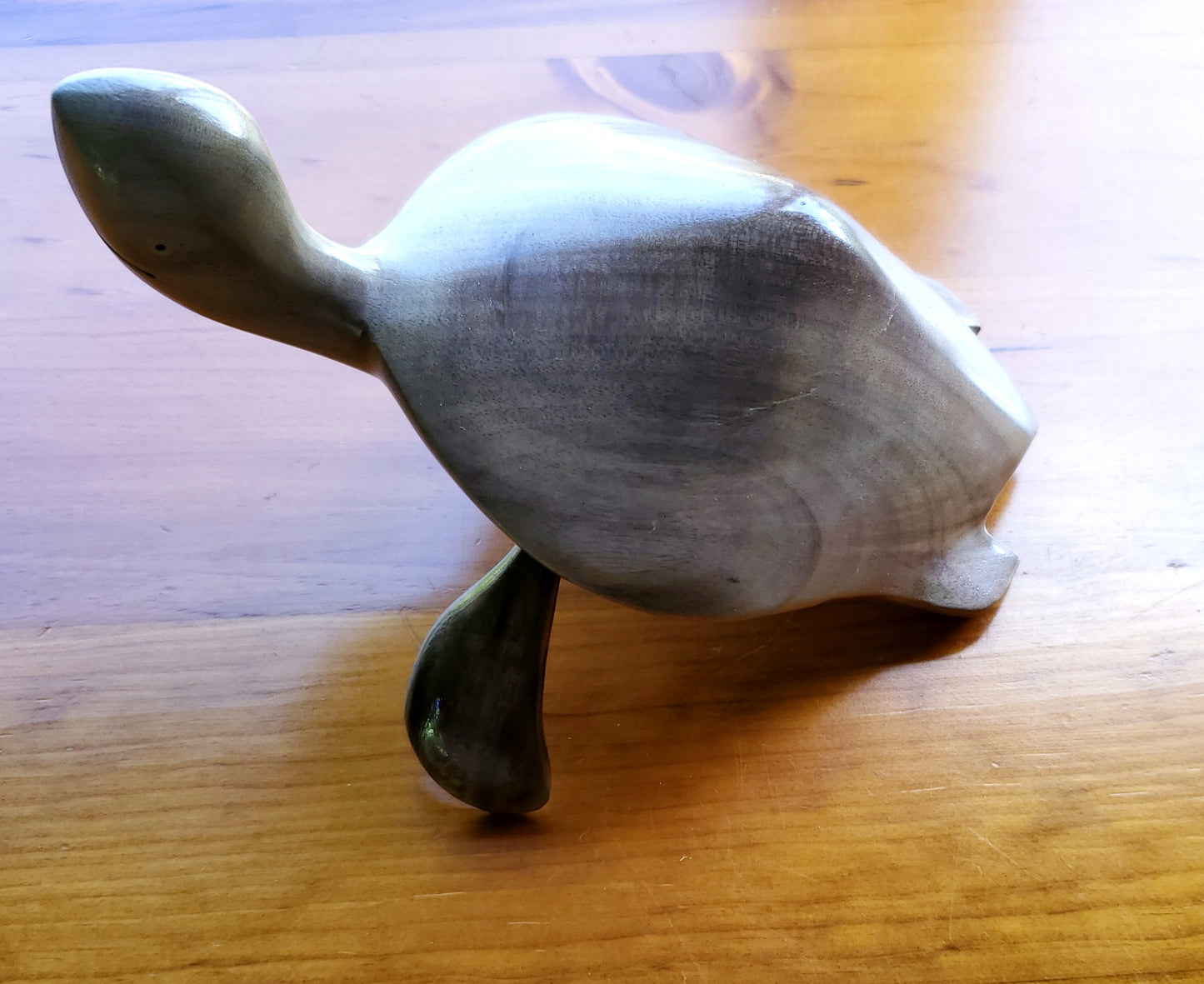 Hand carved Turtle from Local Burau Wood - Large