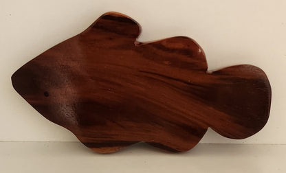 Hand Carved Clown Fish Wall Hanging - from Local Burau or Miro wood