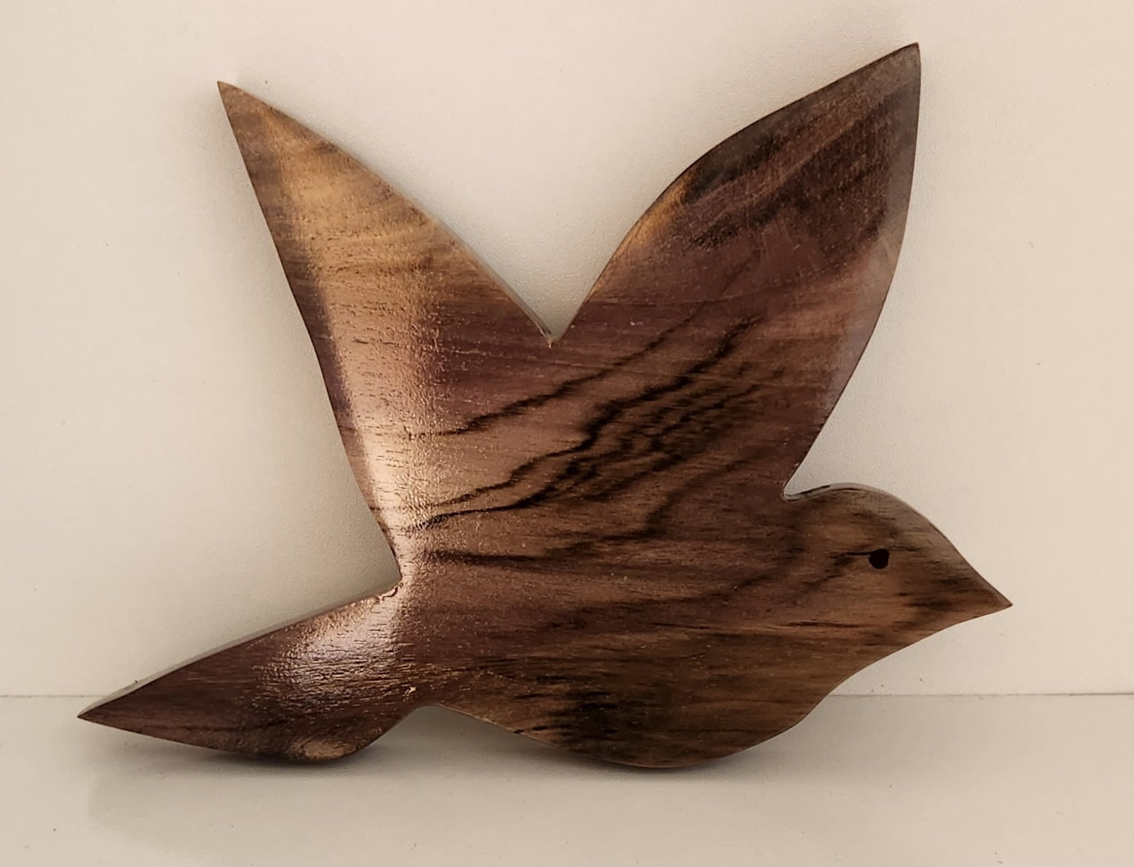 Hand Carved Fairy Tern Wall Hanging - from Local Burau or Miro wood