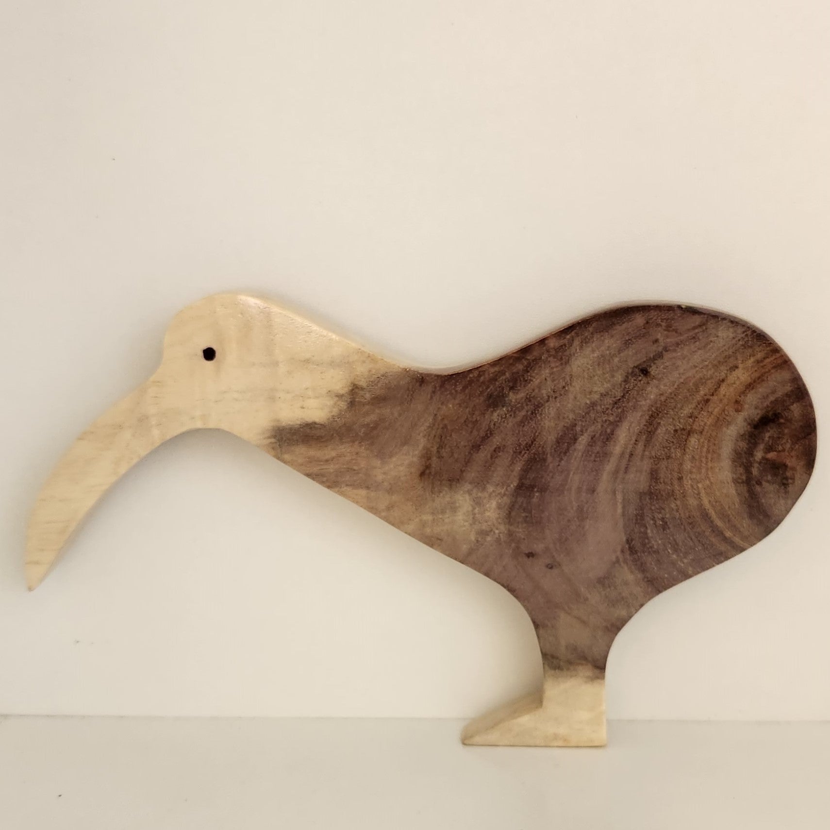 Hand Carved Kiwi Wall Hanging - in local Burau Wood