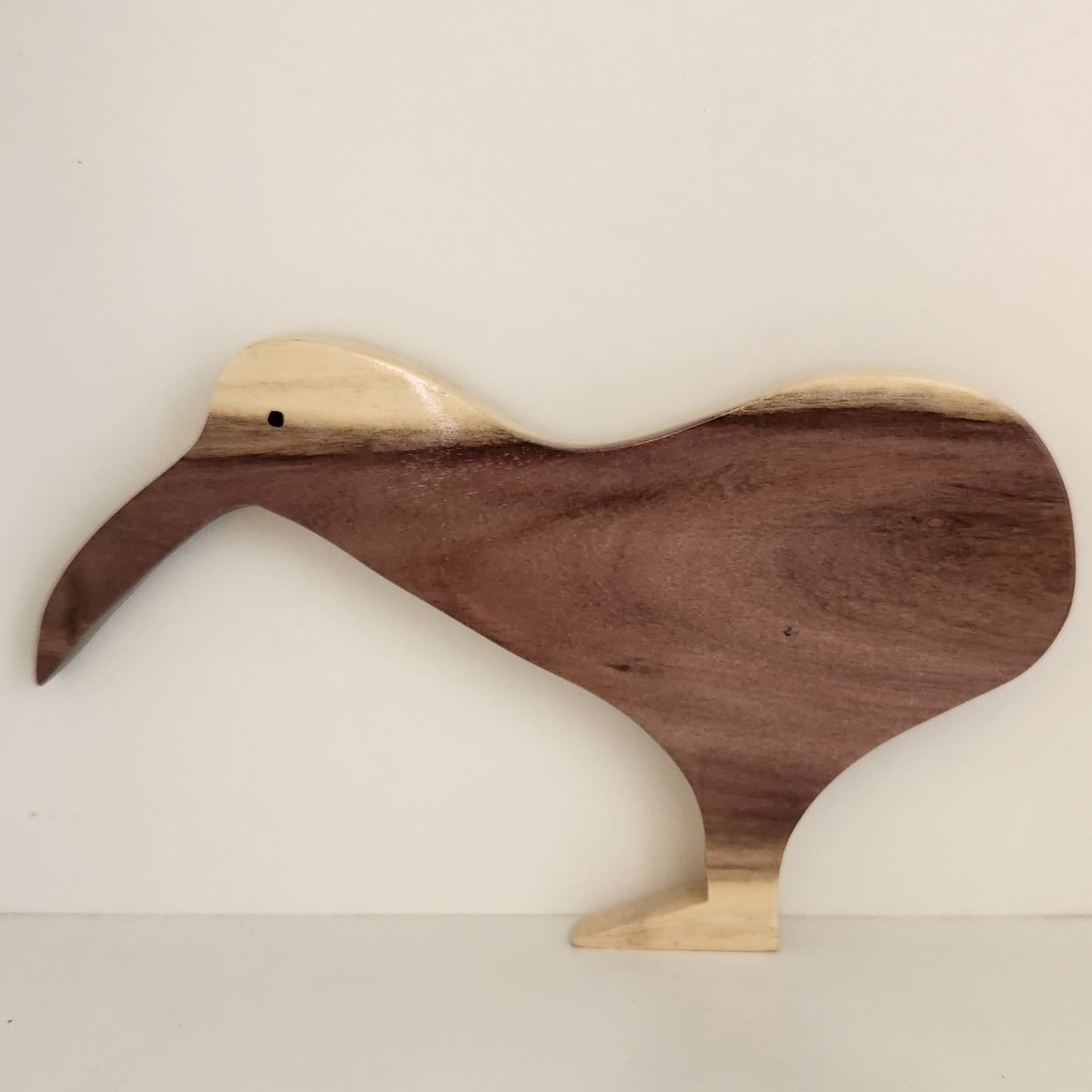 Hand Carved Kiwi Wall Hanging - in local Burau Wood