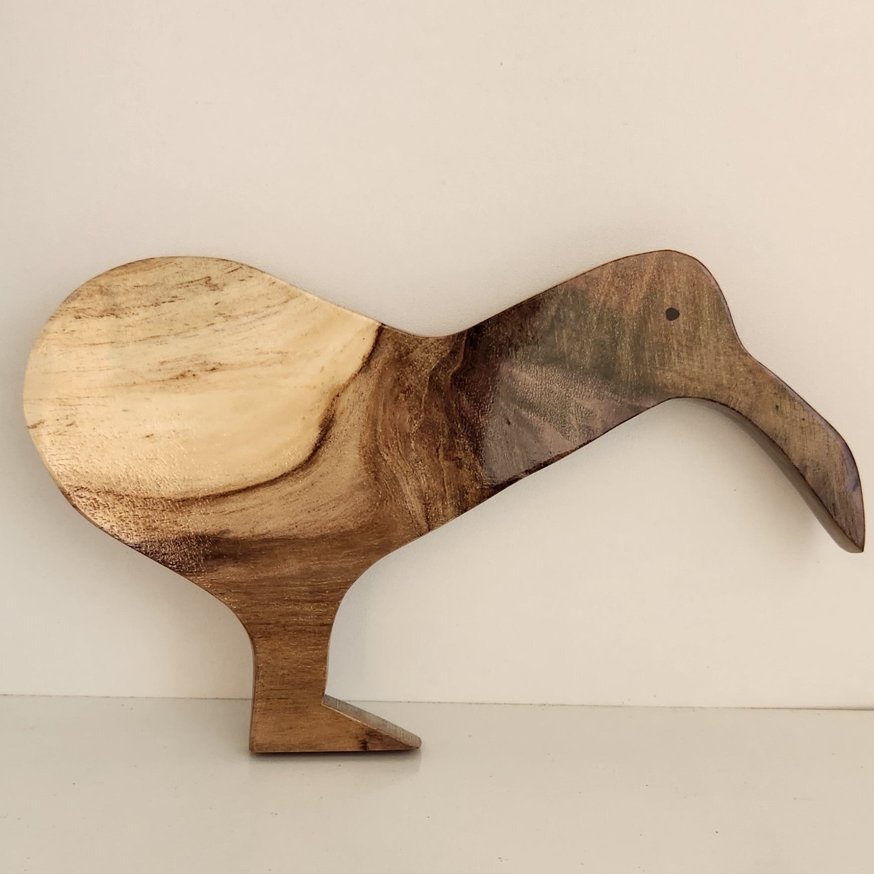 Hand Carved Kiwi Wall Hanging - in local Burau Wood