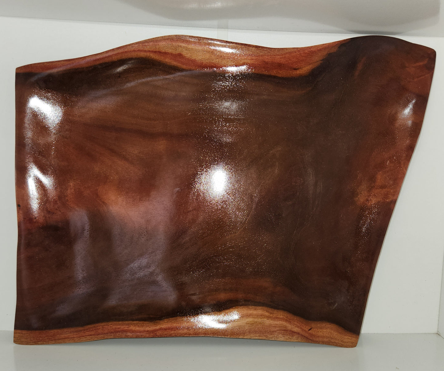 Hand Carved Serving Platter from Local Miro wood  - Extra Large