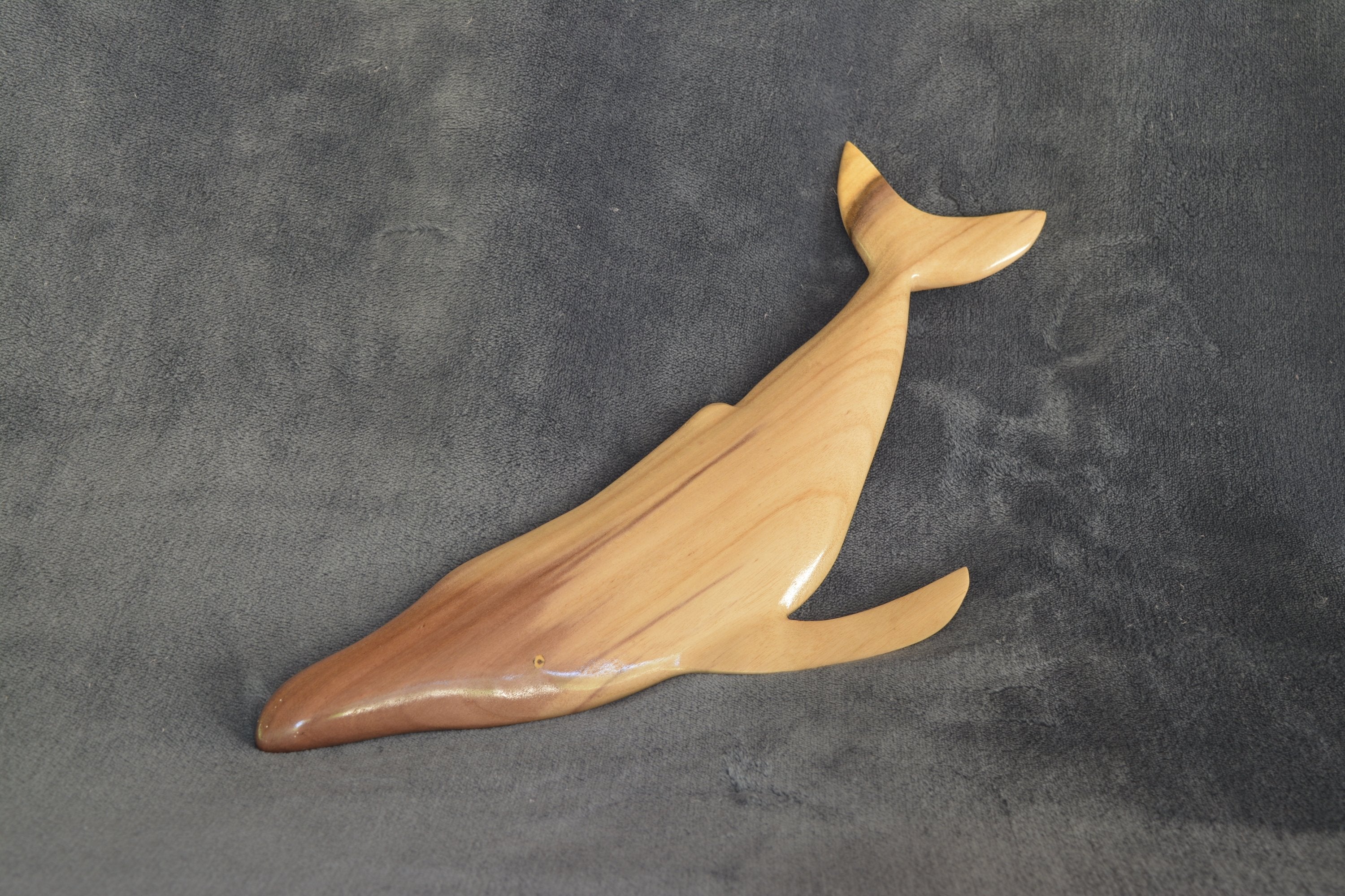 Hand carved whale