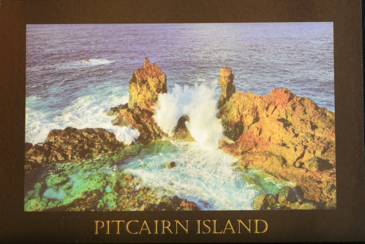 Carte postale des îles Pitcairn - Piscine de St Paul