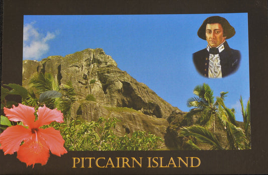 Carte postale de l'île de Pitcairn - Grotte des chrétiens