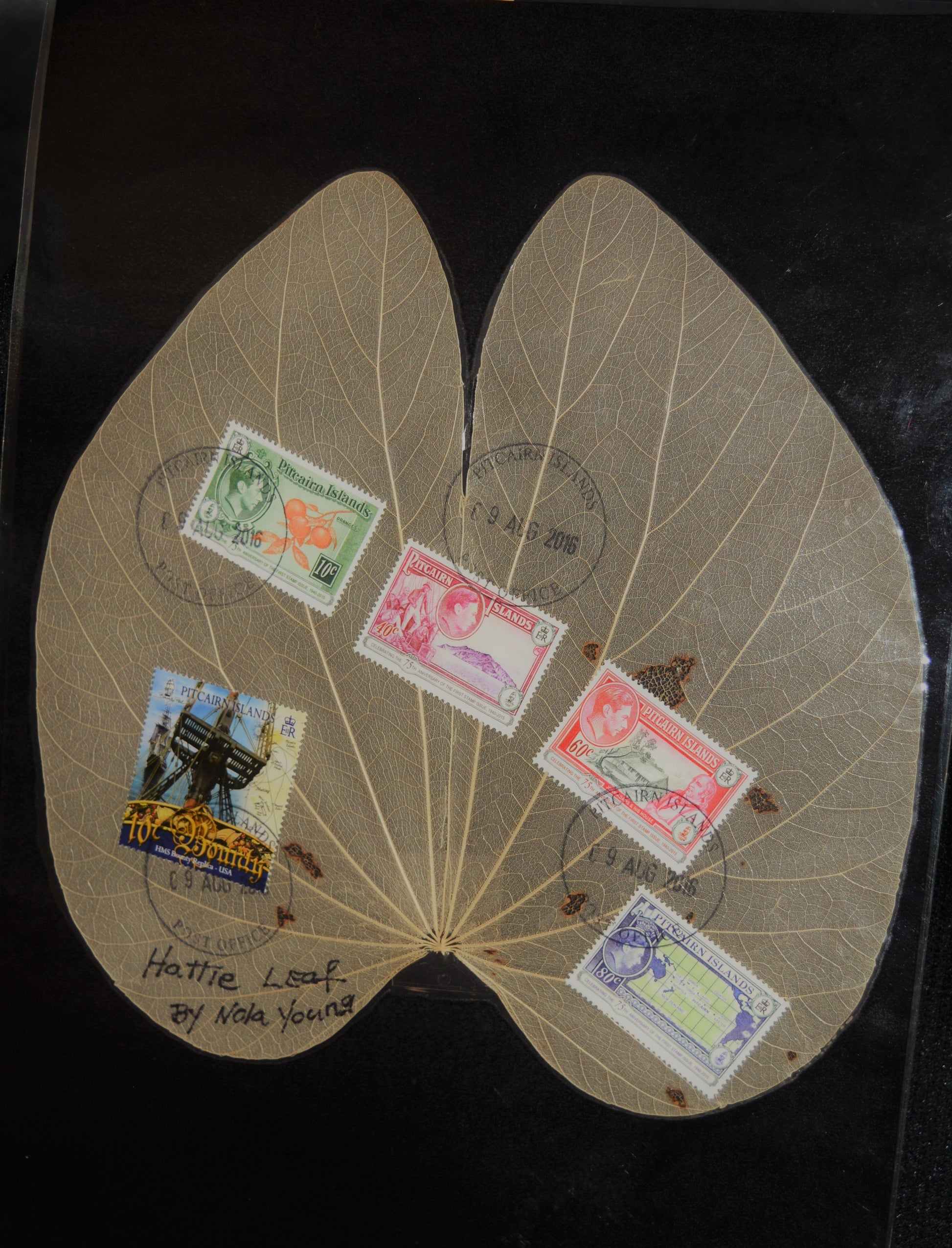 Leaf featuring Pitcairn Island stamps