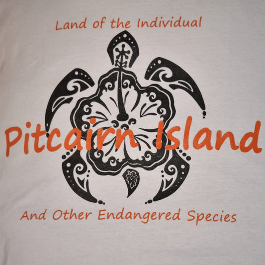 Pitcairn Island T Shirt Land of the Individual Pacifica Turtle