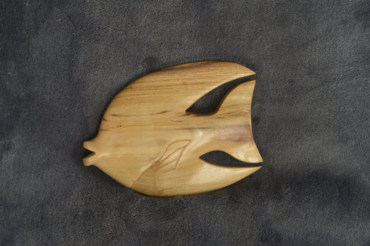 Fish carved from local wood