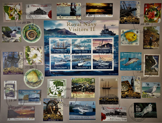 Collection de timbres de l'île Pitcairn