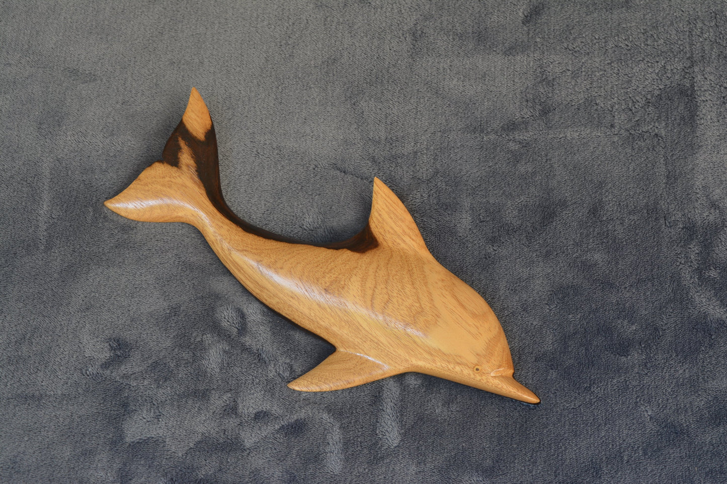 Hand carved wall hanging dolphin
