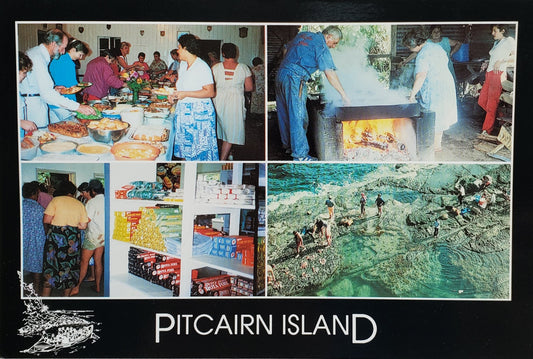 Pitcairn Islands vykort - vår livsstil 70-tal
