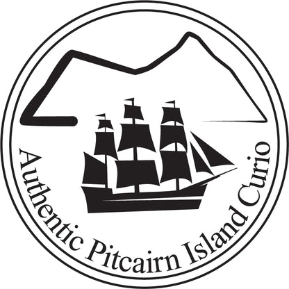 Obsidiana negra de la isla Pitcairn - Recolectada de la cuerda hacia abajo