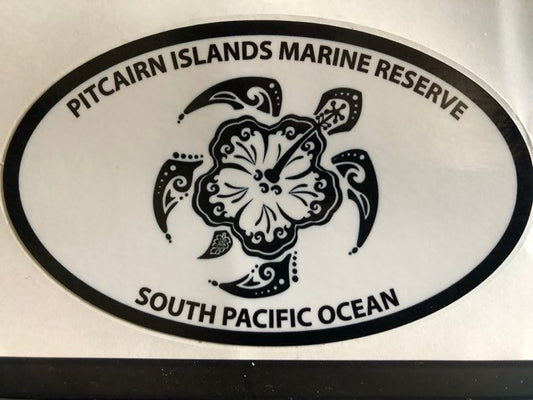 Calcomanía de la reserva marina de la isla de Pitcairn - Pegatina