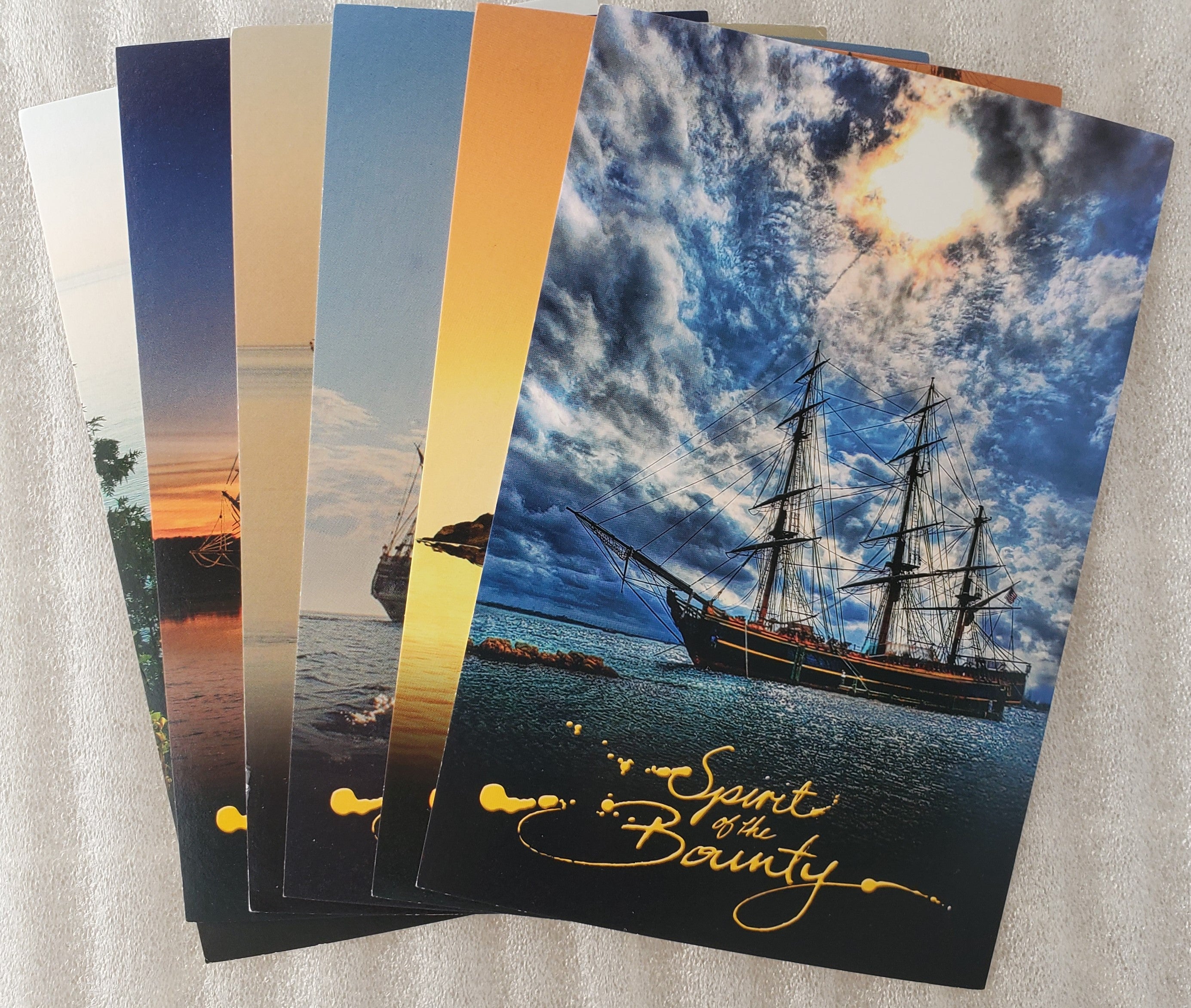 Spirit of the Bounty Postcard - Komplett sett med 6