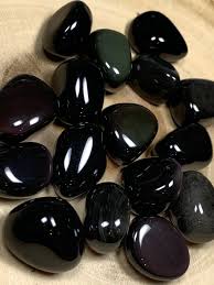 Pitcairn Island Black Obsidian Handgemachte Netzkette - mit Perlenkette