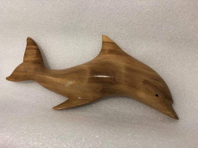 Hand carved Dolphin Wall Hanging from local Pine wood
